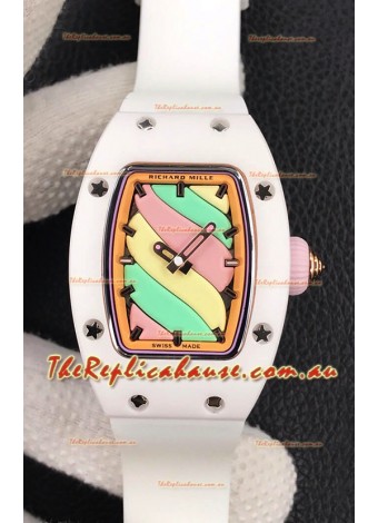 Richard Mille RM-07 Bon Bon White Ceramic Ladies 1:1 Swiss Replica Watch 