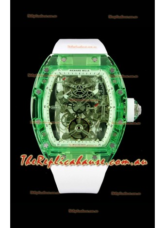 Richard Mille 56-01 Transparent Sapphires Casing with Genuine Swiss Tourbillon Movement Super Clone