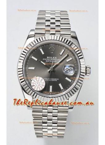 Rolex Datejust Cal.3235 Movement Swiss Watch 1:1 Mirror Replica 904L Steel 41MM - Grey Dial 