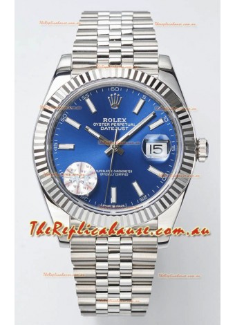 Rolex Datejust Cal.3235 Movement Swiss Watch 1:1 Mirror Replica 904L Steel 41MM - Blue Dial 