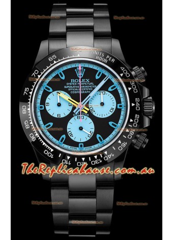 Rolex Daytona Blaken 1:1 Swiss Mirror Replica Black Dial Cal.4130 Movement (WITH BOX) 
