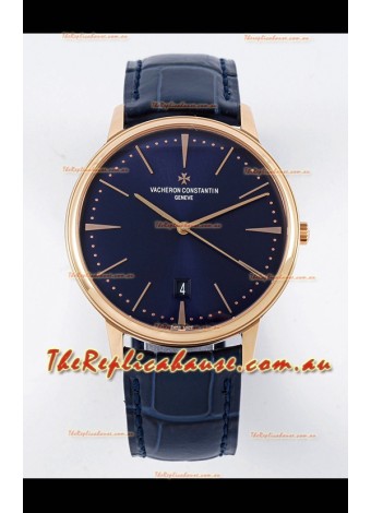 Vacheron Constantin Patrimony Rose Gold 1:1 Mirror Replica Watch 40MM 904L Steel 