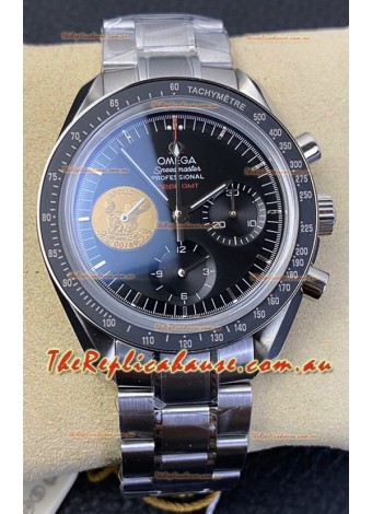 Omega Speedmaster Apollo 11 40th Anniversary Chronograph 42MM Black Dial  1:1 Mirror Replica Watch