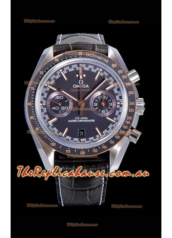 Omega Speedmaster Racing Co-Axial Master Chronograph Swiss Watch in Two Tone Bezel