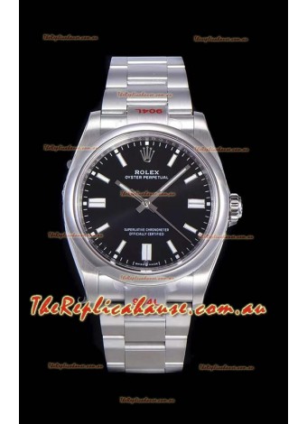 Rolex Oyster Perpetual REF#124300 41MM Cal.3230 Movement Swiss Replica Black Dial 904L Steel 1:1 Mirror Replica Watch