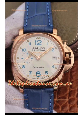Panerai Luminor DUE PAM756 Edition 1:1 Mirror Swiss Replica Watch in Rose Gold Casing 42MM