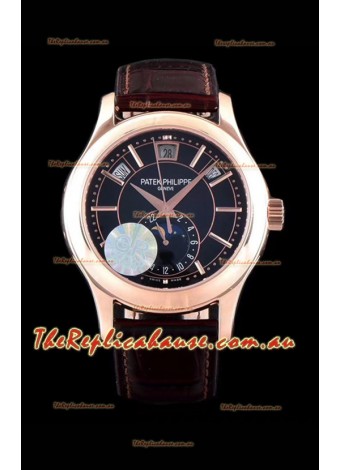 Patek Philippe 5205R-010 Complications MoonPhase 1:1 Mirror Swiss Replica Timepiece 