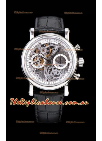 Patek Philippe Complications Skeleton Chronograph Timepiece in 904L Steel Case