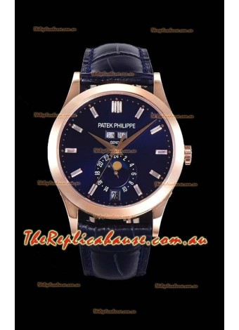 Patek Philippe Annual Calendar 5396R-012 Complications Swiss Replica Watch in Blue Dial 