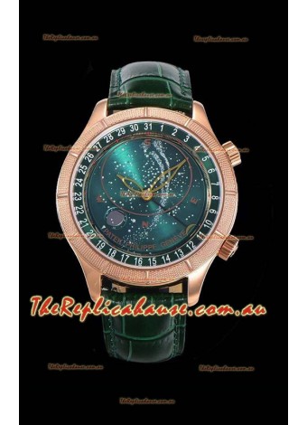 Patek Philippe 6102R Grand Compilations Handwind Swiss Replica Watch - Rugged Bezel Green Dial