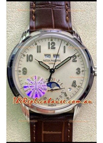 Patek Philippe Grand Complications 5320G-001 1:1 Mirror Swiss Replica Watch Milky White Dial 