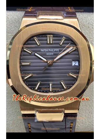 Patek Philippe Nautilus 5711R 904L Steel 2023 Updated Mirror Replica Watch - Grey Dial
