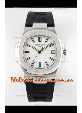 Patek Philippe Nautilus 5711/1A-011 1:1 Mirror Swiss Replica Watch in White Dial 904L Steel