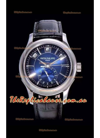 Patek Philippe 5205-001 Complications MoonPhase 1:1 Mirror Swiss Replica Watch Blue Dial