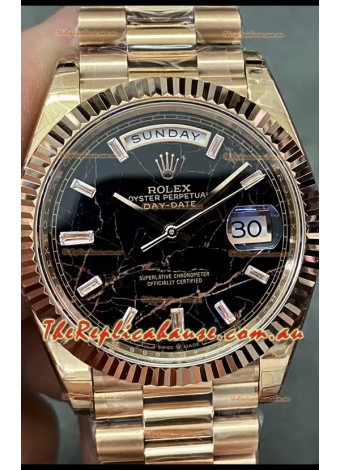 Rolex Day Date Presidential 18K Rose Gold Watch 40MM - Eisenkiesel Dial 1:1 Mirror Quality