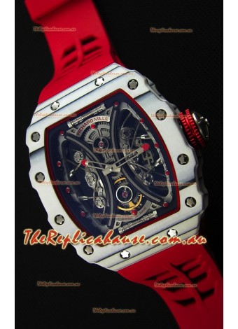 Richard Mille RM53-01 Pablo Mac Donough White Carbon Case Swiss Replica Watch 