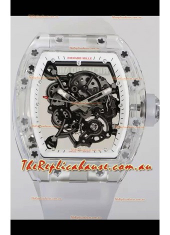 Richard Mille RM055 Transparent Sapphires Casing with Genuine Tourbillon Super Clone Watch
