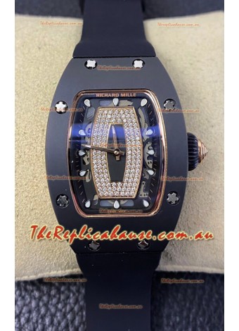 Richard Mille RM-07-01 DLC Coated Casing Ladies 1:1 Swiss Replica Watch