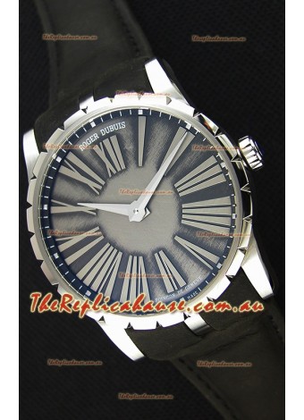 Roger Dubuis Excalibur Steel Case Grey Dial Swiss Replica Watch