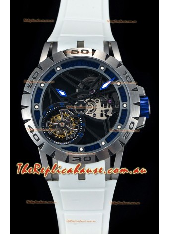 Roger Dubuis Excalibur Spider Flying Tourbillon Skeleton Titanium Casing 1:1 Mirror Swiss Timepiece