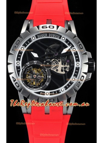 Roger Dubuis Excalibur Spider Flying Tourbillon Skeleton Titanium Casing 1:1 Mirror Swiss Timepiece