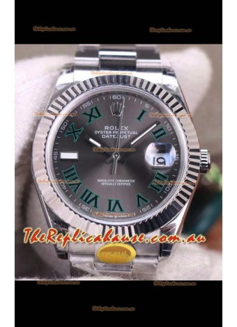Rolex Datejust Wimbledon Cal.3235 Movement Swiss Watch - Ultimate 904L Steel 41MM
