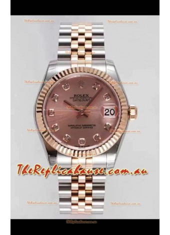 Rolex Datejust 31MM Cal.3135 Movement Swiss Replica Champange Dial Jubilee Strap - Ultimate 904L Steel Watch