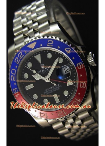 Rolex GMT Masters II 116719BLRO Pepsi Bezel ETA 2836 Movement Swiss Replica - Ultimate 904L Steel Watch