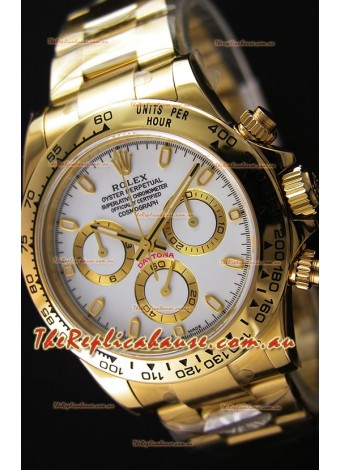Rolex Cosmograph Daytona 116508 Yellow Gold Original Cal.4130 Movement - Improved Ultimate 904L Steel Watch