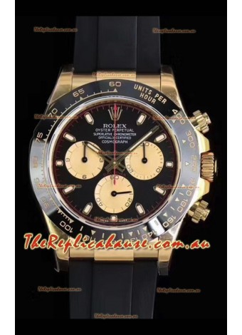 Rolex Daytona 116508 Yellow Gold Original Cal.4130 Movement - 1:1 Mirror 904L Steel Timepiece