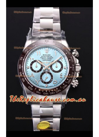 Rolex Daytona 116506 ICE BLUE ARAB Numerals Dial Cal.4130 Movement - Ultimate 904L Steel Timepiece