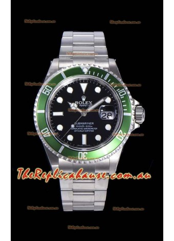 Rolex Submariner 50th Anniversary "Kermit" Swiss Replica Watch 904L Steel Casing