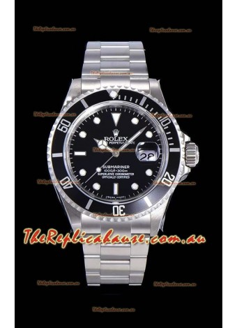 Rolex Submariner Classic Edition Swiss Replica Watch 904L Steel Casing - 1:1 Mirror Replica