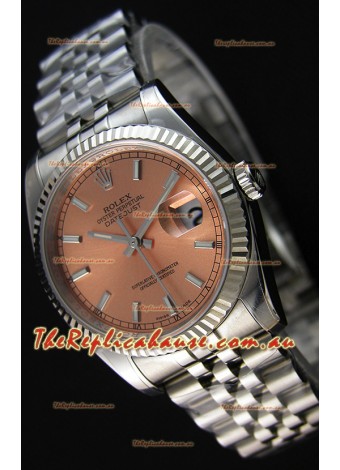 Rolex Datejust Japanese Replica Watch - Champange Dial in 36MM with Jubilee Strap