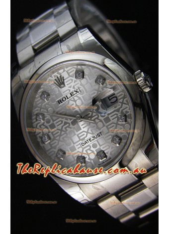 Rolex Datejust Japanese Replica Watch - Silver Dial in 36MM with Oyster Strap