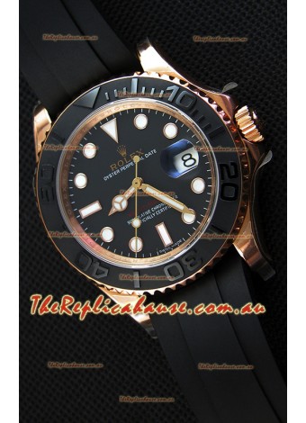 Rolex Yachtmaster Everrose Gold Japanese Replica Watch - 40MM