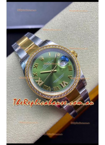 Rolex Datejust 126283RBR-0012 36MM Swiss 1:1 Mirror Replica in 904L Green Dial