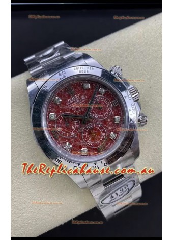 Rolex Cosmograph Daytona Grossular Rubellite Dial Original Cal.4130 Movement - 904L Steel Watch