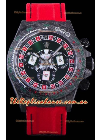 Rolex Daytona DiW NTPT Carbon Lucky Player Casino Swiss Replica Watch 