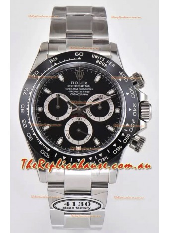Rolex Cosmograph Daytona M116500LN Original Cal.4130 Movement - 904L Steel Watch in Black Dial
