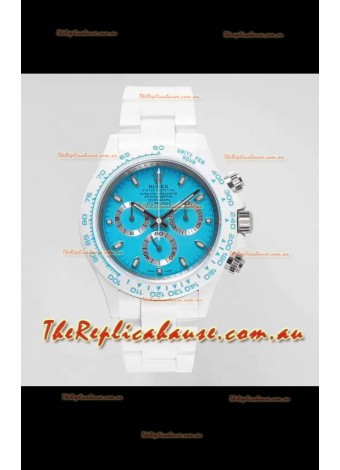 Rolex Daytona AET Remould Blue Dial Full Ceramic Strap Watch in Cal.4130 Movement