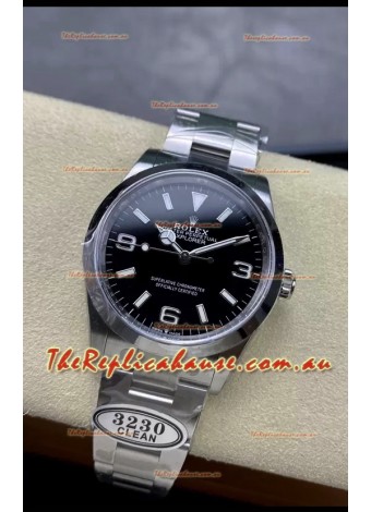 Rolex Explorer I M124270 Black Dial 36MM - 904L Steel in ETA 3230 Movement 