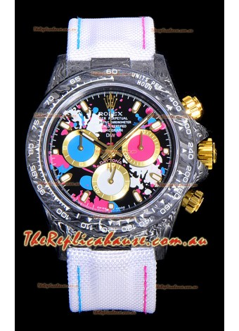 Rolex Daytona DiW Motley Lady Unique Forged Carbon Casing Swiss Replica Watch