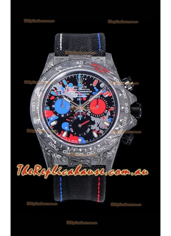 Rolex Daytona DiW Edition Multicolored Dial Edition Forged Cabon Casing 1:1 Mirror Replica