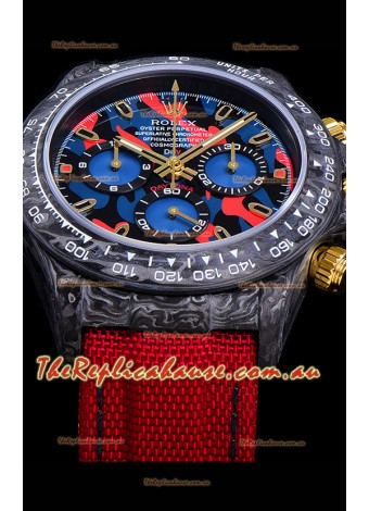 Rolex Daytona DiW Edition Multicolored Dial Edition Forged Cabon Casing 1:1 Mirror Replica