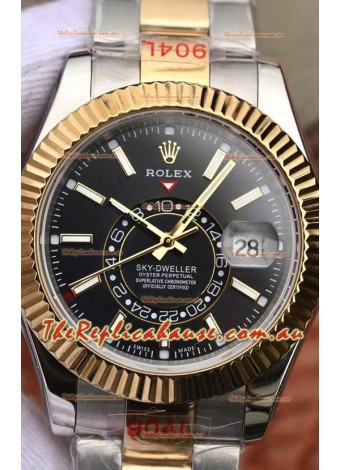 Rolex Sky-Dweller Oystersteel and Yellow Gold Oyster 42MM 1:1 Mirror Replica Watch 