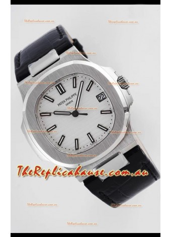 Patek Philippe Nautilus 5711/1A-011 1:1 Mirror Swiss Replica Watch in White Dial 904L Steel 