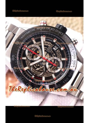 Tag Heuer Carrera Heuer 01 Swiss Replica Watch in Steel Casing/Strap