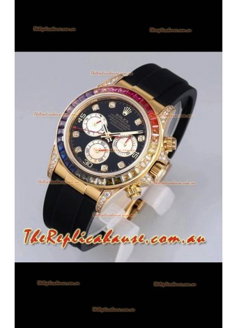 Rolex Cosmograph Daytona 116598 Yellow Gold 1:1 Mirror Cal.4130 Movement - 904L Steel Watch