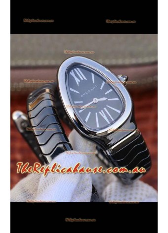 Bvlgari Serpenti Edition Black Ceramic Replica Watch in 1:1 Mirror Quality 